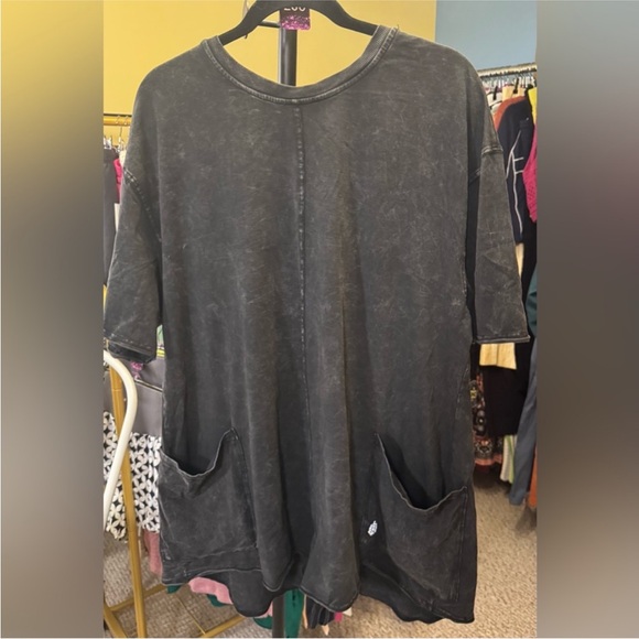 NWT Free People FP Movement Hot Shot Tee Romper - washed black - XS, S, M, L - Picture 6 of 7